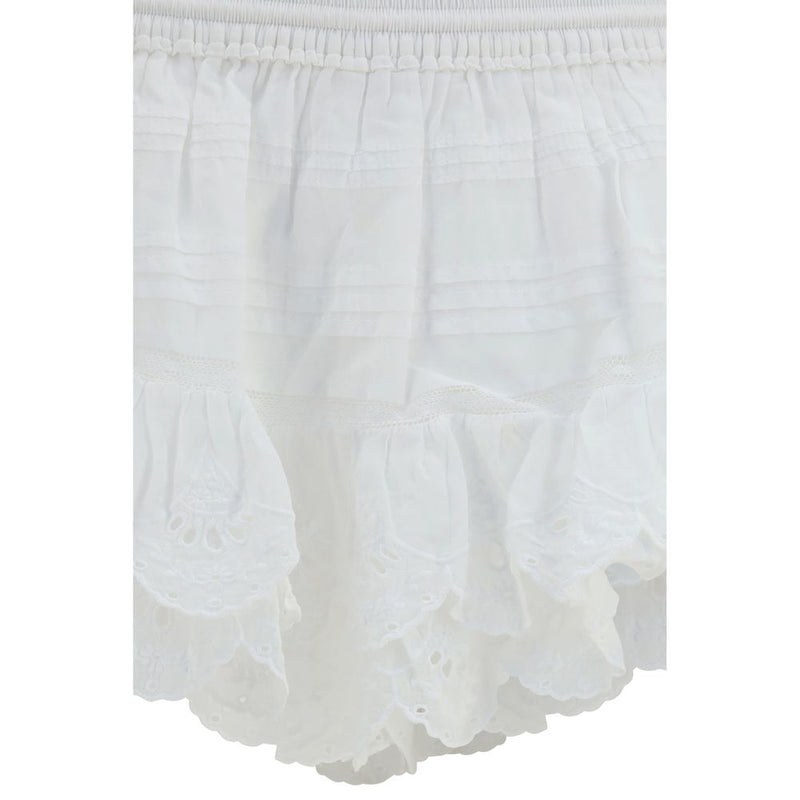 Short bermuda en coton blanc Marant Étoile