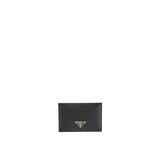 Prada Black Calfskin Cardholder - Luxe et Élégant Accessoire