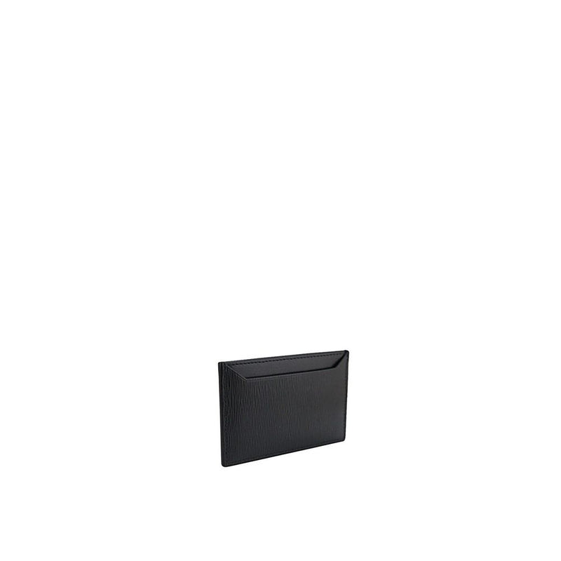 Prada Black Calfskin Cardholder - Luxe et Élégant Accessoire