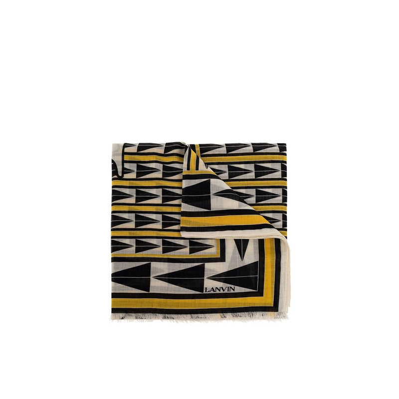 Écharpe en Laine Bicolore Lanvin