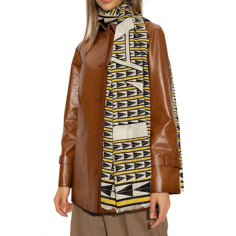 Écharpe en Laine Bicolore Lanvin