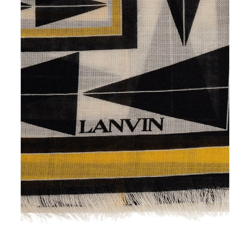 Écharpe en Laine Bicolore Lanvin