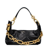 Balmain Black Leather Shoulder Bag - Stylish & Elegant