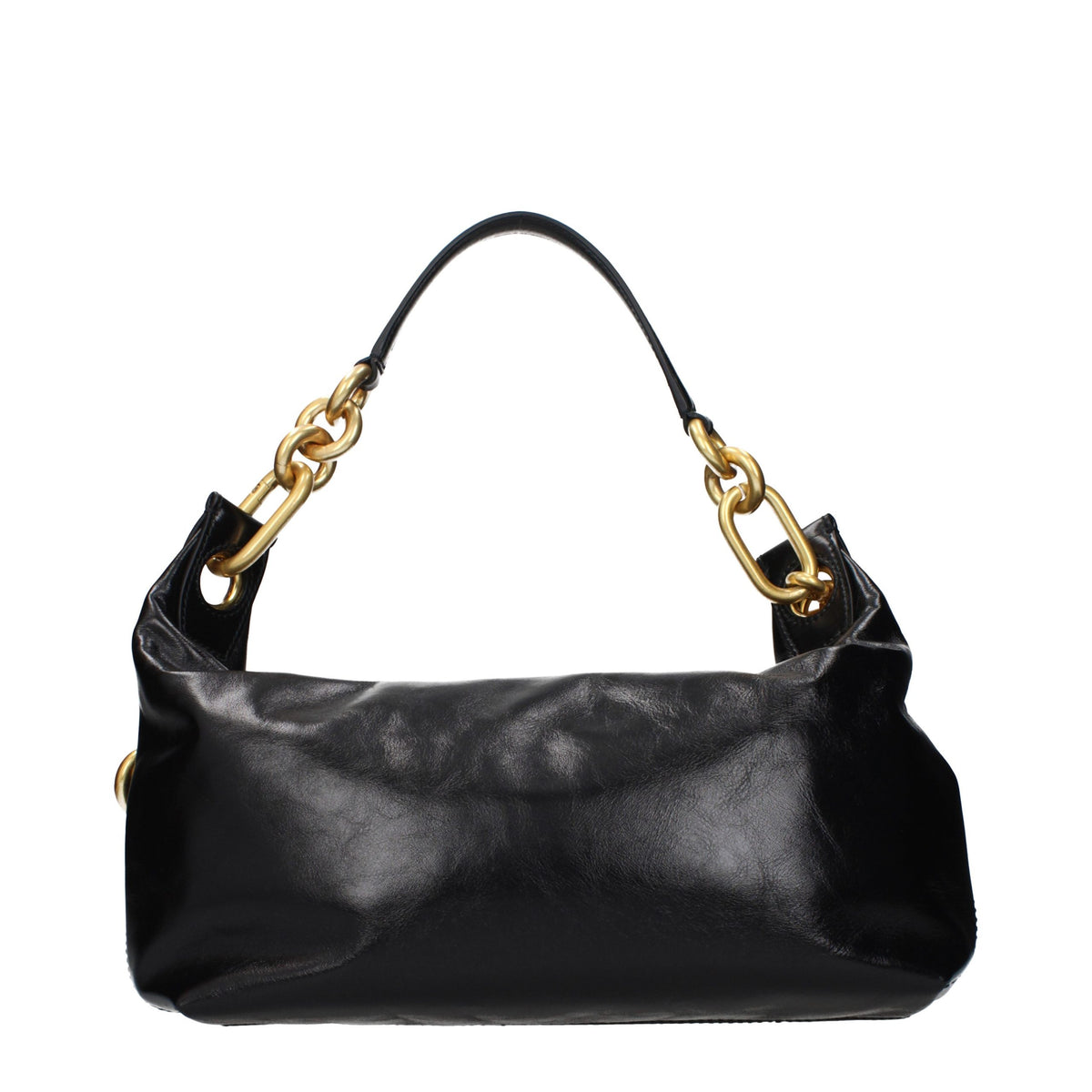 Balmain Black Leather Shoulder Bag - Stylish & Elegant