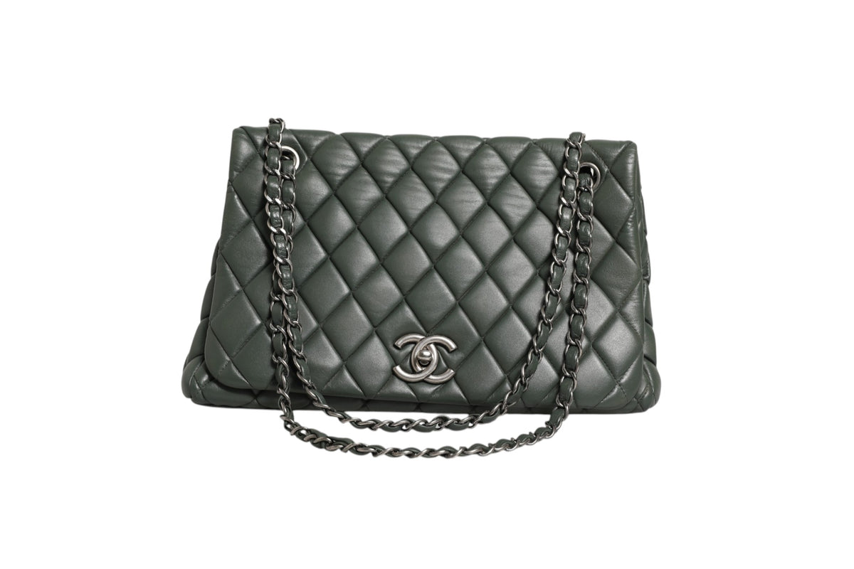 Chanel Quilted Lambskin Leather New Bubble Flap Bag
