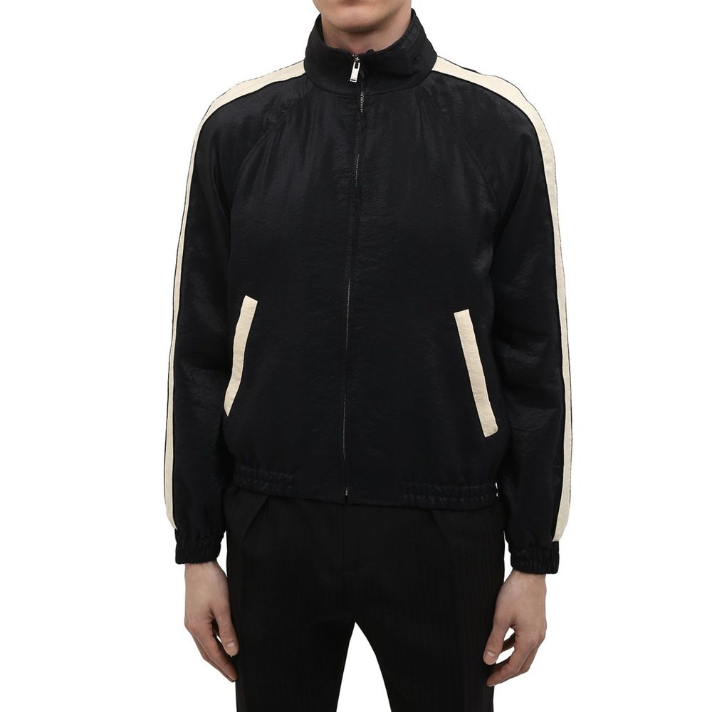 Blouson bomber Saint Laurent en polyamide noir