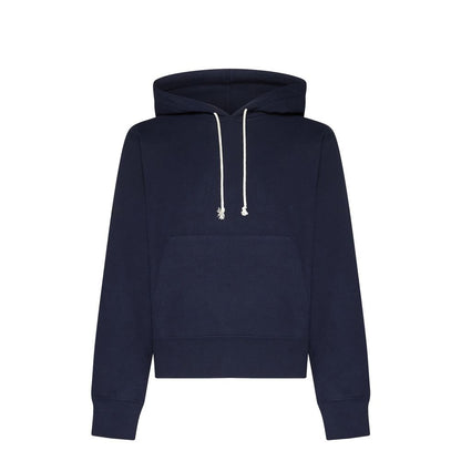 Sweat-shirt en coton bleu Saint Laurent