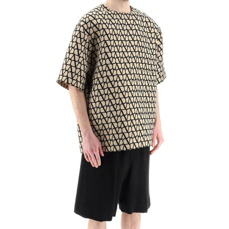 Valentino Brown Silk T-Shirt for Men - Luxury & Comfort