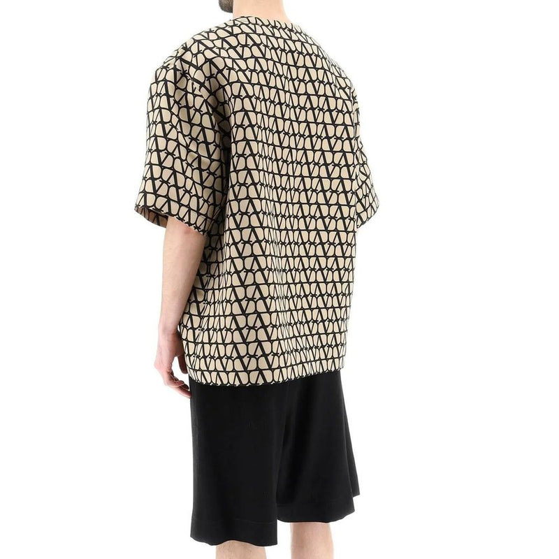 Valentino Brown Silk T-Shirt for Men - Luxury & Comfort