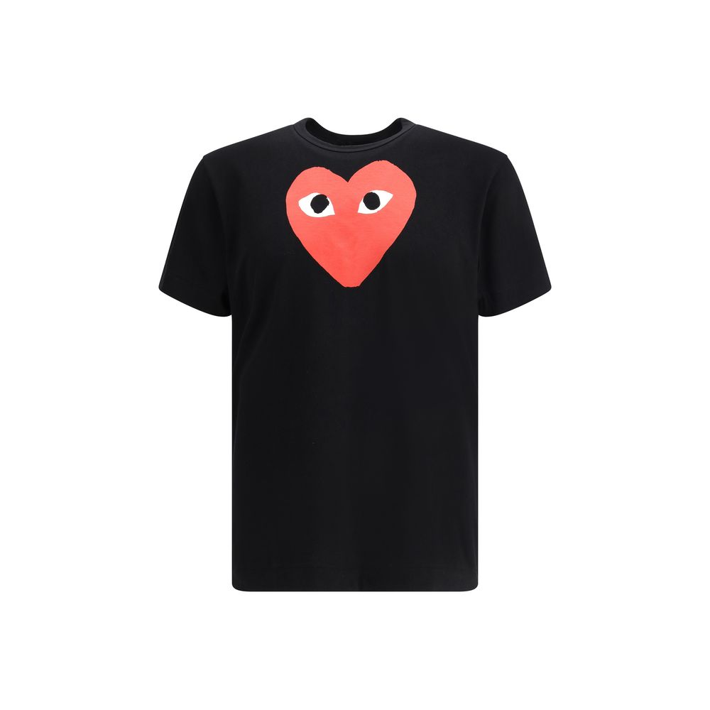 T-shirt noir en coton Comme Des Garçons Play