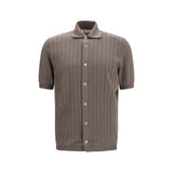 Brunello Cucinelli Brown Cotton Shortsleeve Shirt - IT54 | XXL
