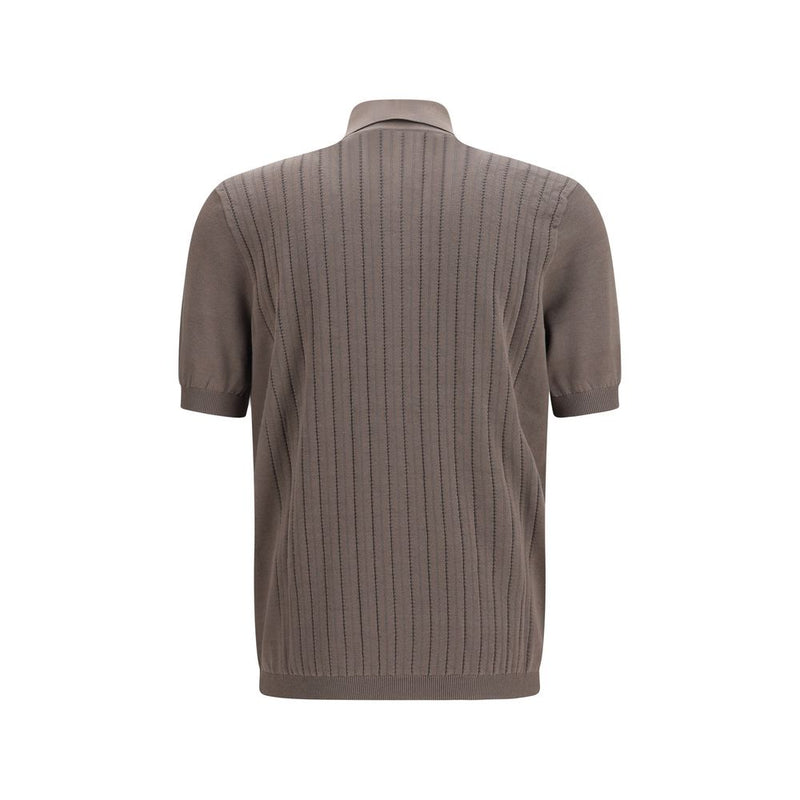 Brunello Cucinelli Brown Cotton Shortsleeve Shirt - IT54 | XXL