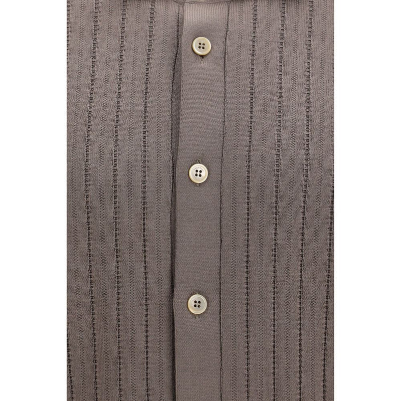 Brunello Cucinelli Brown Cotton Shortsleeve Shirt - IT54 | XXL