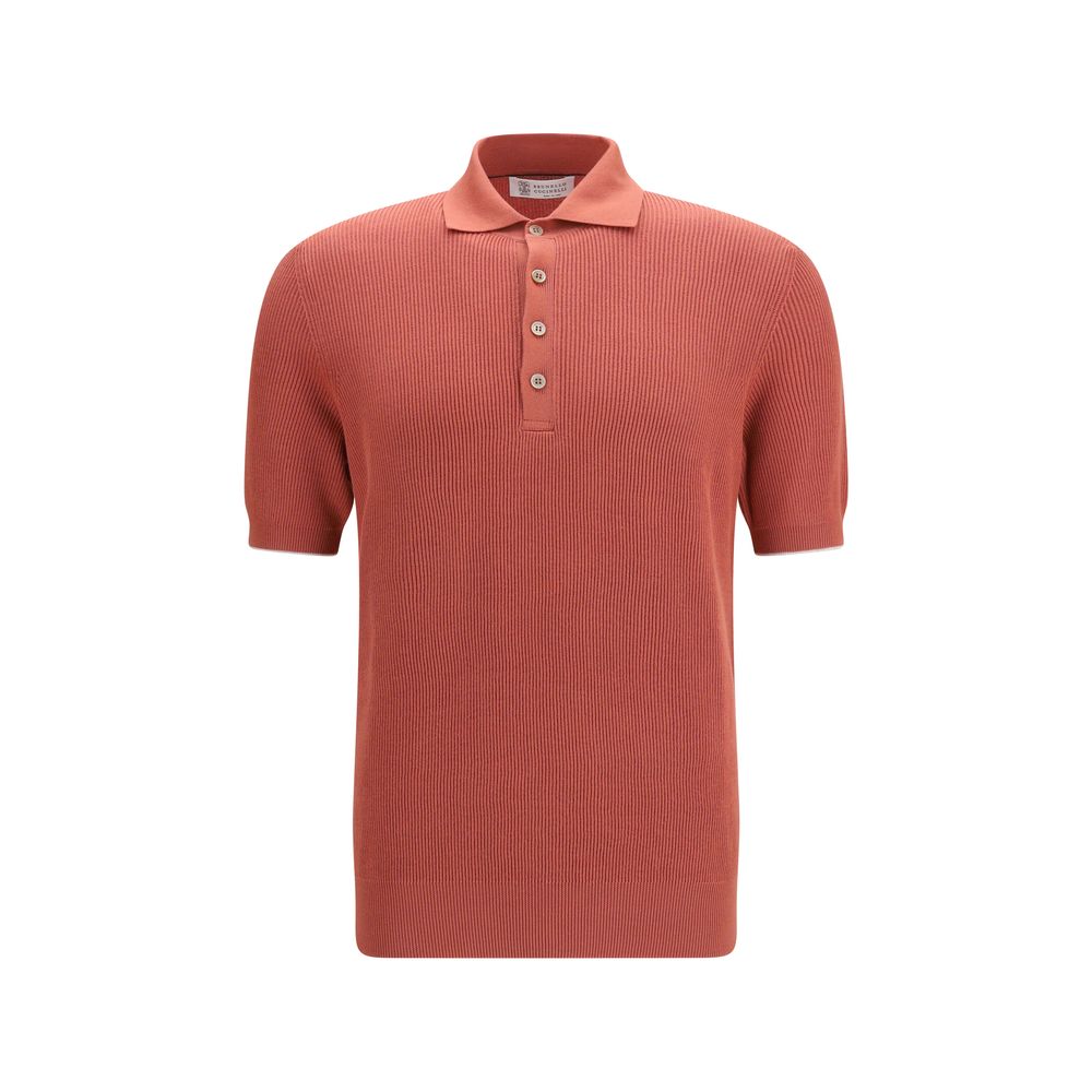 Brunello Cucinelli Multicolor Cotton Polo Shirt for Men