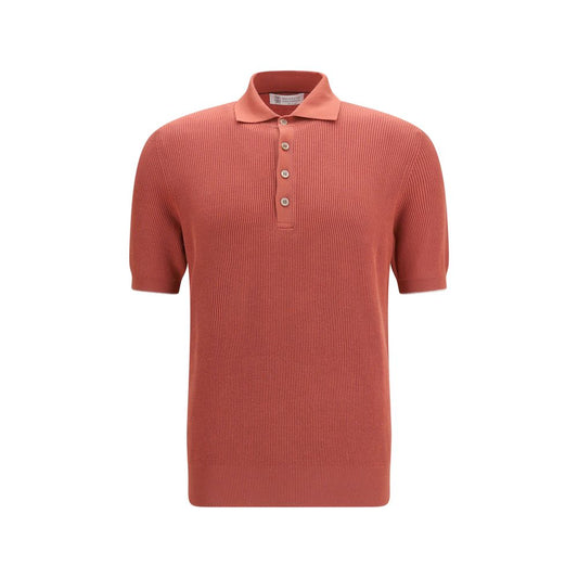Brunello Cucinelli Multicolor Cotton Polo Shirt for Men