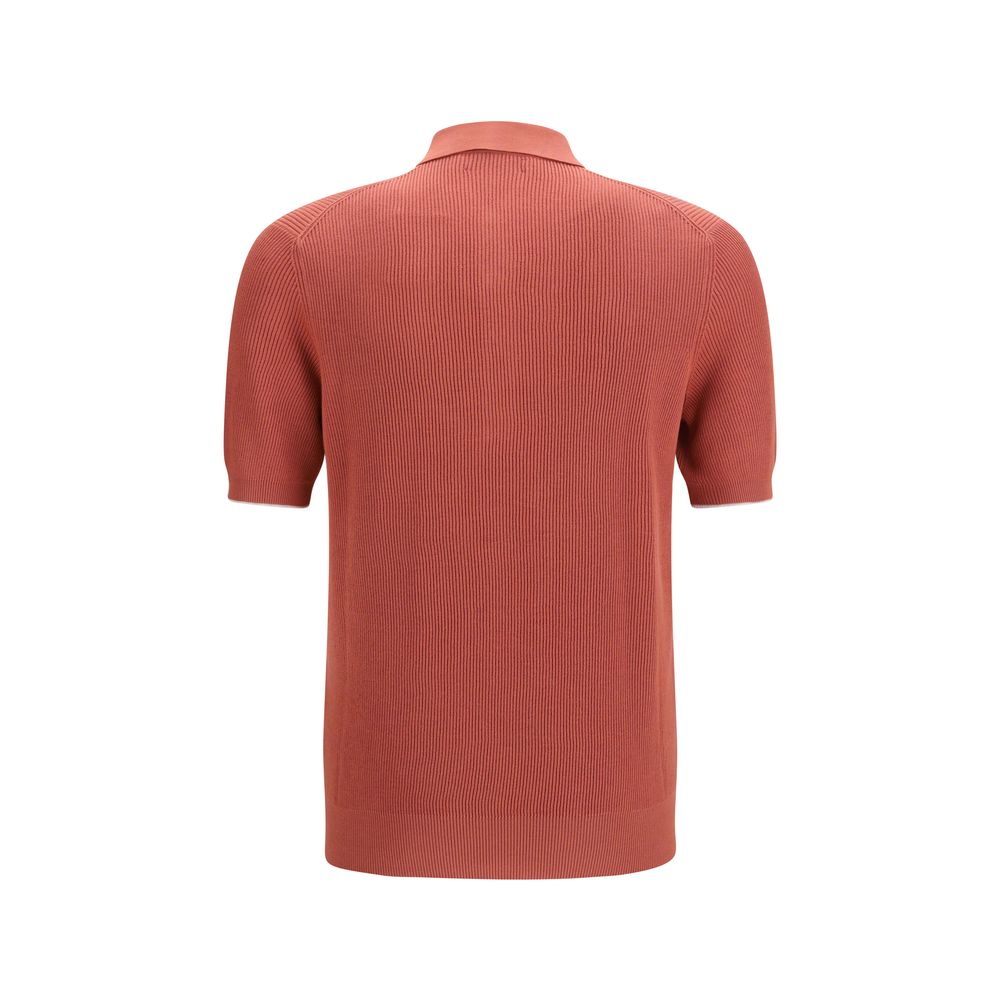 Brunello Cucinelli Multicolor Cotton Polo Shirt for Men