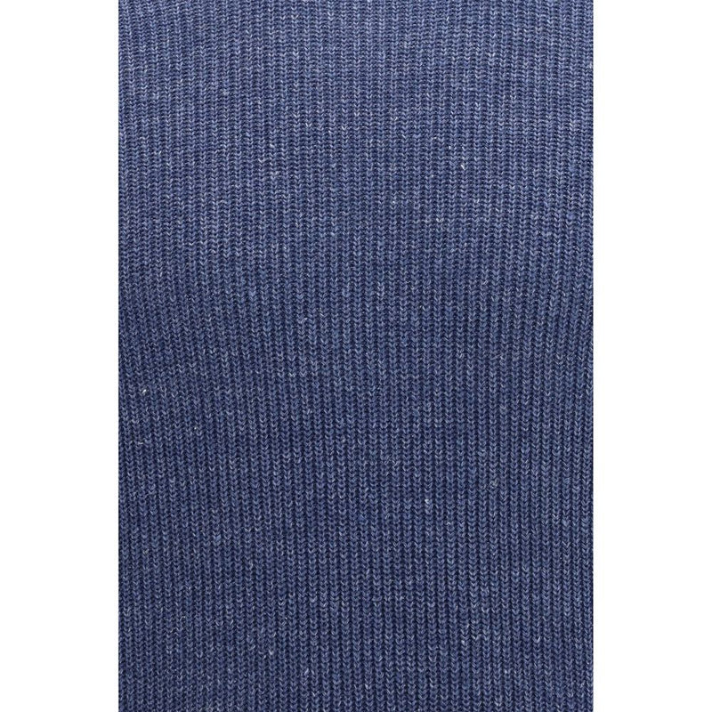 Brunello Cucinelli Blue Linen T-Shirt - Casual Elegance
