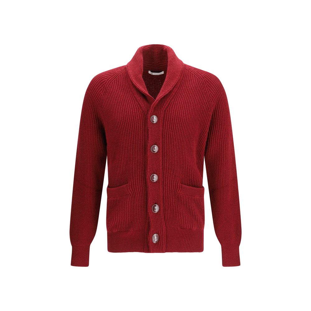 Brunello Cucinelli Cardigan en Coton Multicolore pour Homme