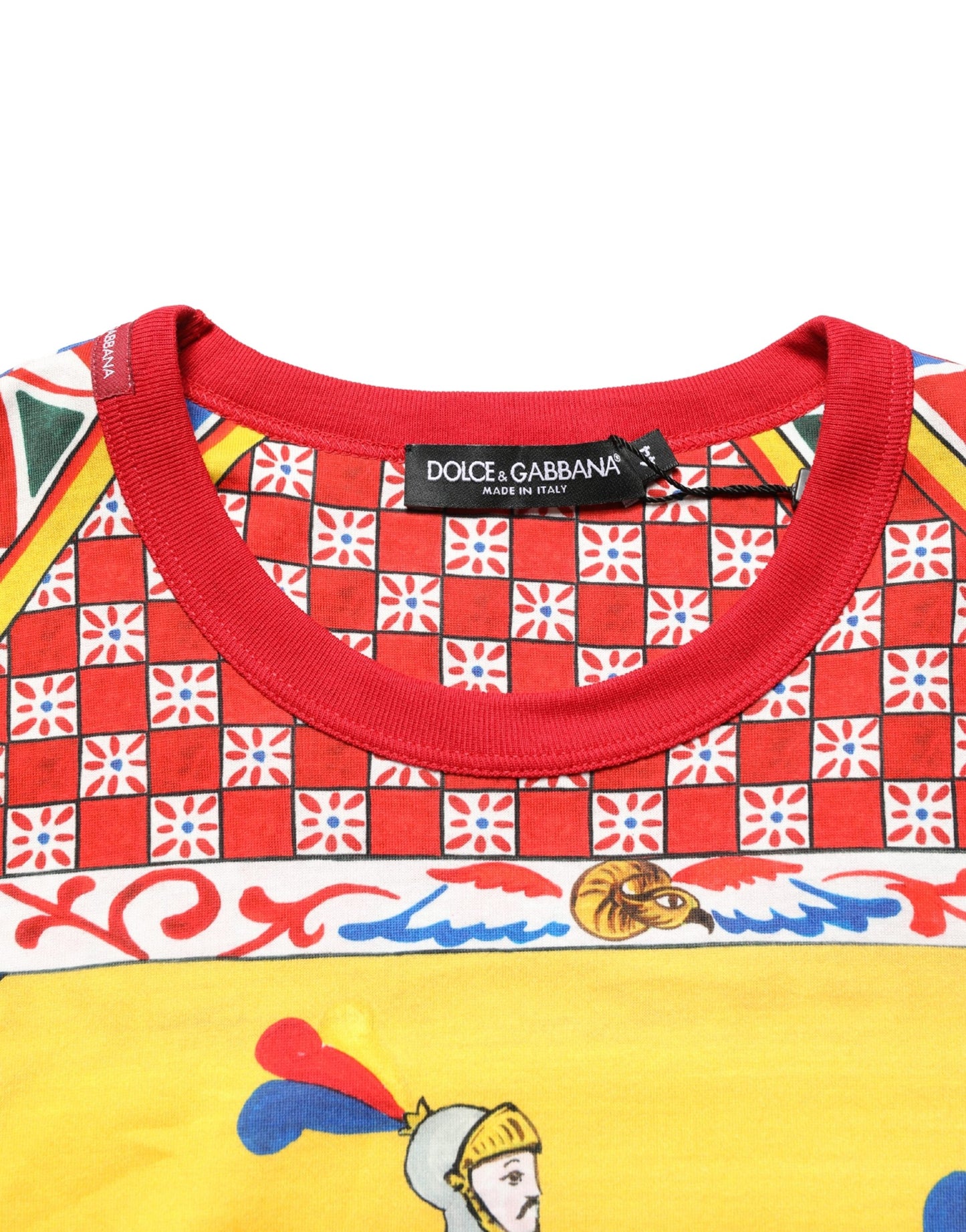 T-shirt à col rond imprimé Carretto multicolore Dolce & Gabbana