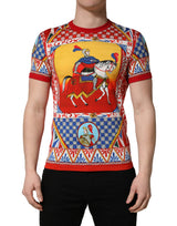 T-shirt à col rond imprimé Carretto multicolore Dolce & Gabbana
