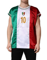 T-shirt Dolce & Gabbana multicolore à col rond avec logo DG