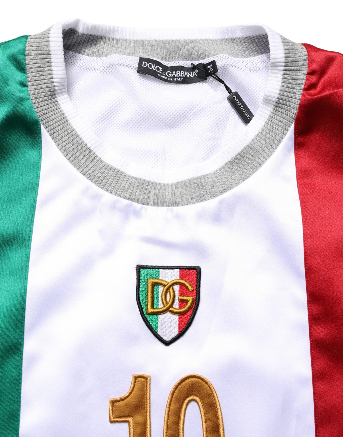 T-shirt Dolce & Gabbana multicolore à col rond avec logo DG