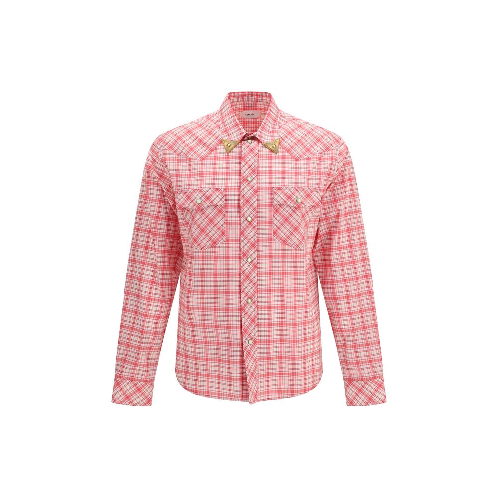 Chemise Versace en coton à motif multicolore