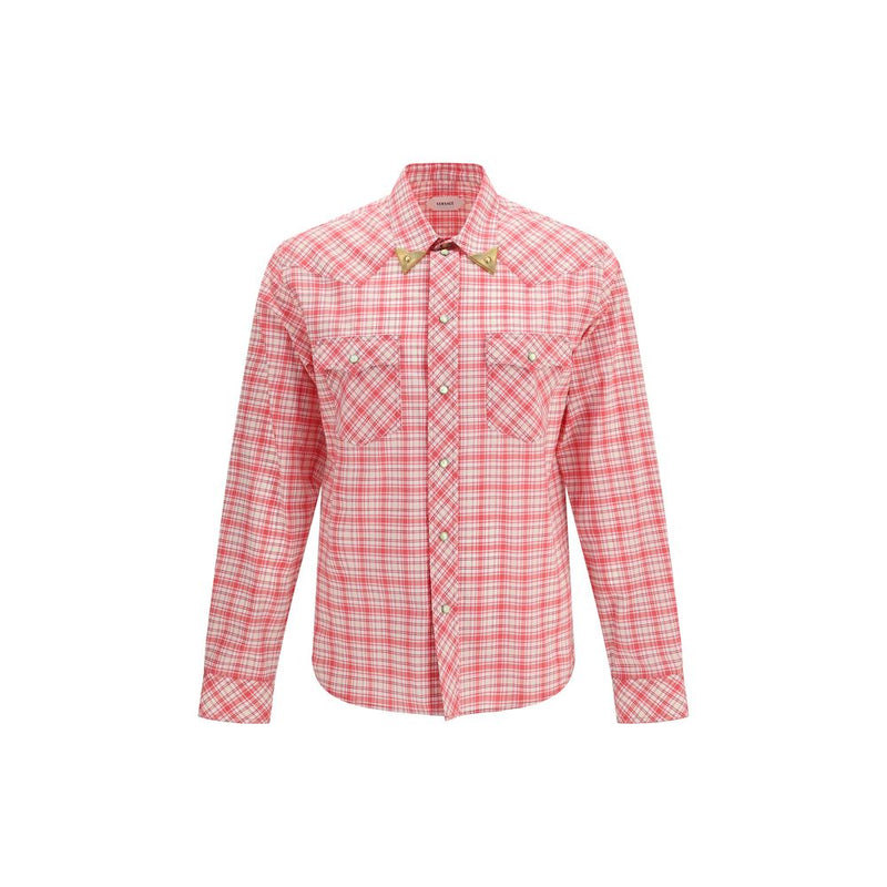 Chemise Versace en coton à motif multicolore