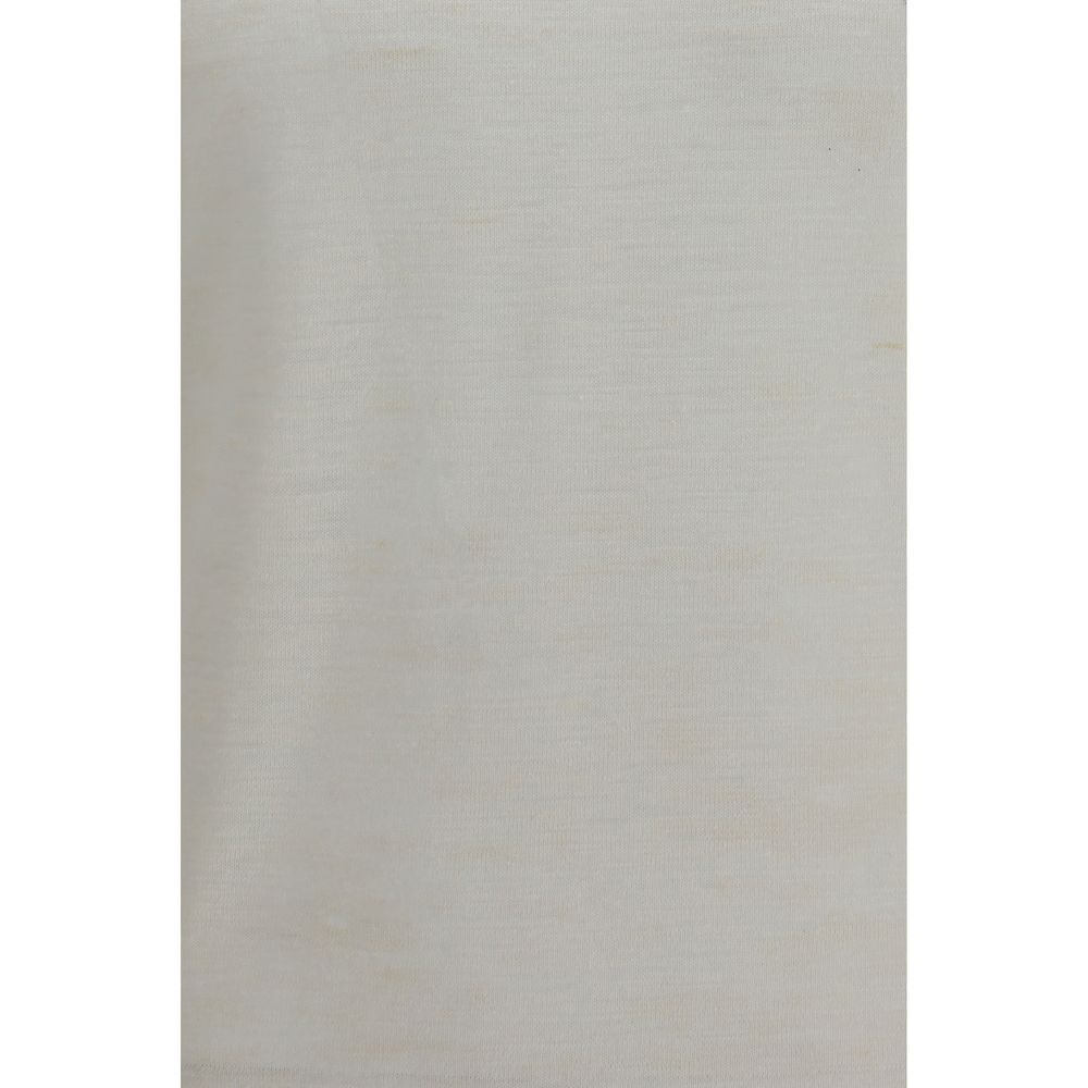 Brooksfield White Linen Shortsleeve Shirt - Regular Fit