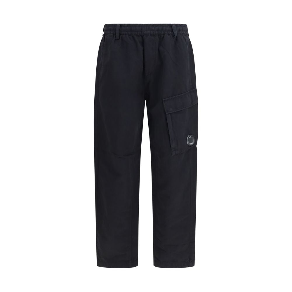 C.P. Company Black Cotton Cargo Pants - Urban Style and Comfort