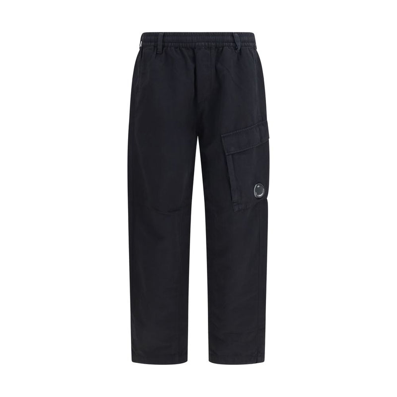 C.P. Company Black Cotton Cargo Pants - Urban Style and Comfort
