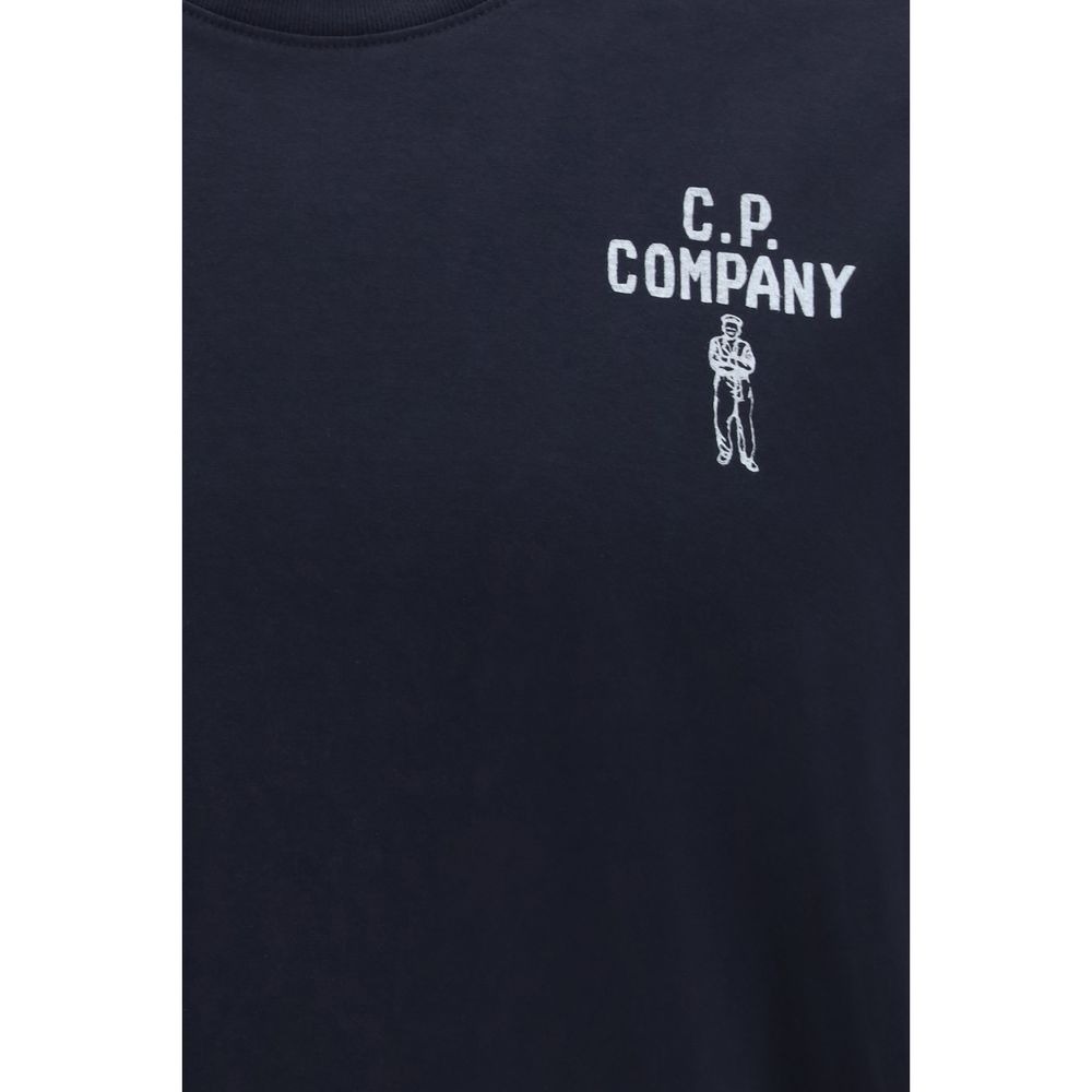 C.P. Company Blue Cotton T-Shirt - British Sailor Design