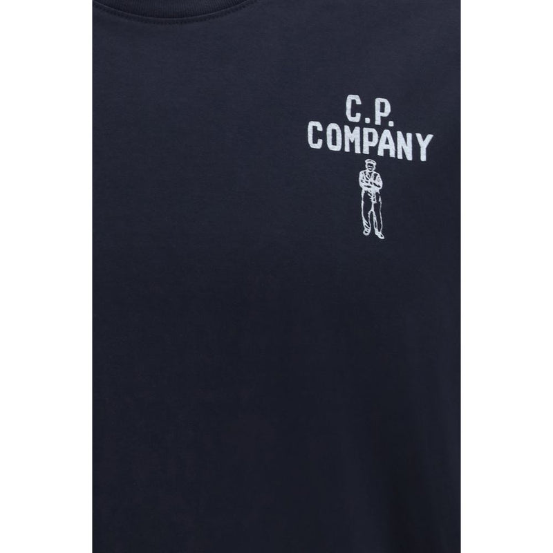 C.P. Company Blue Cotton T-Shirt - British Sailor Design