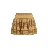 Mini-jupe marron en coton Charo Ruiz