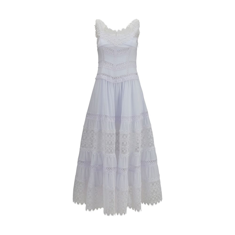 Robe décontractée Charo Ruiz en coton blanc