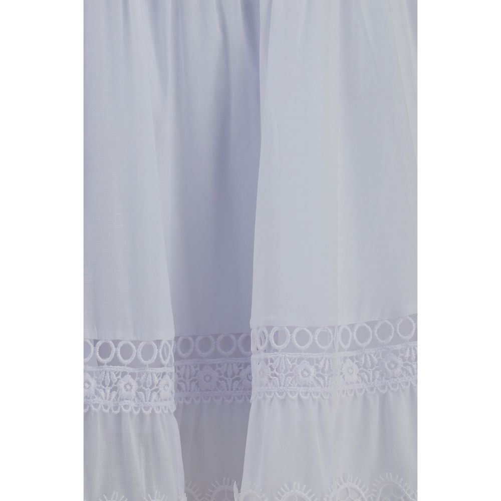 Robe décontractée Charo Ruiz en coton blanc