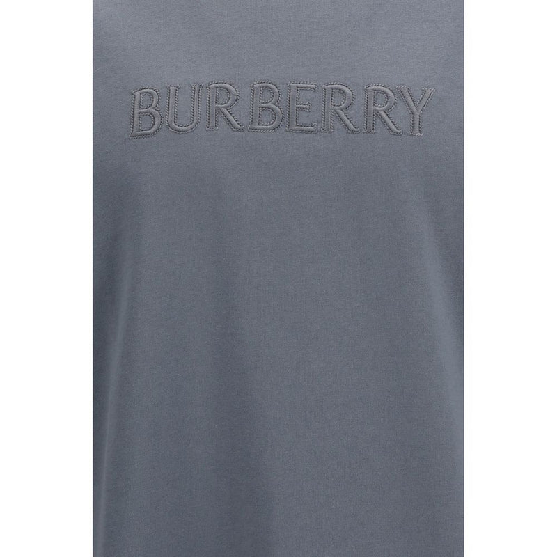 Burberry Gray Cotton T-Shirt