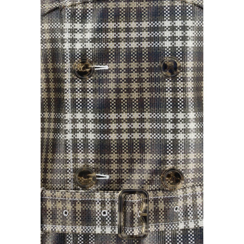 Manteau Burberry en polyester marron