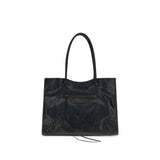 Balenciaga Black Lamb Ovis Aries Shoulder Bag