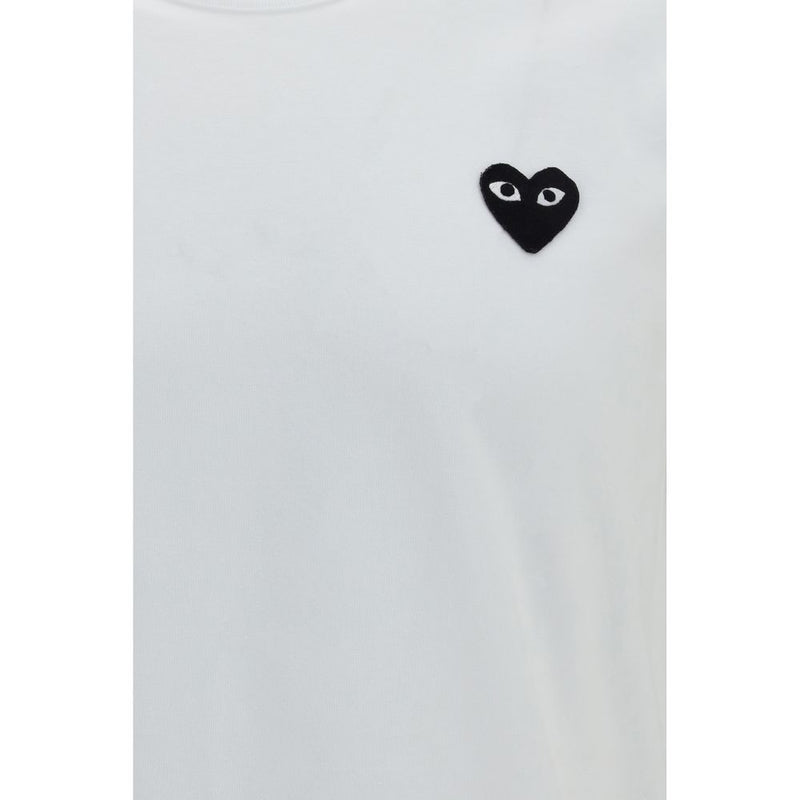 T-shirt blanc en coton Comme Des Garçons Play