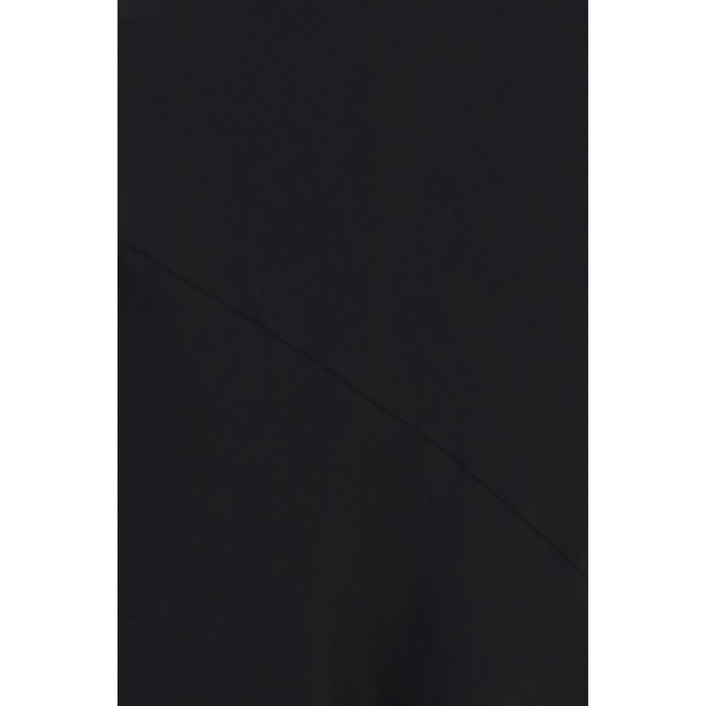Ami Paris Black Viscose Casual Dress - Sleeveless Long Design