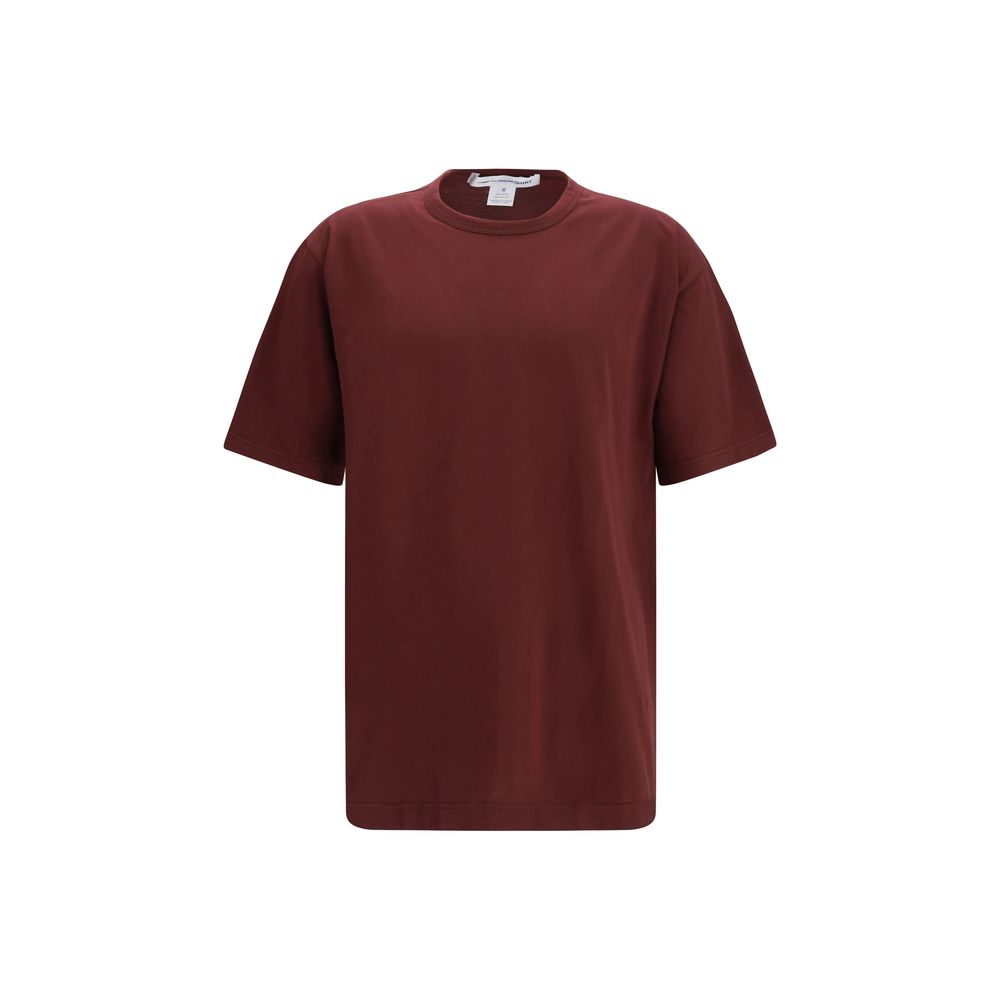T-shirt en coton bordeaux Comme Des Garçons