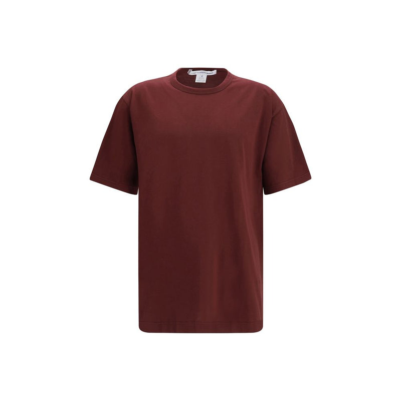T-shirt en coton bordeaux Comme Des Garçons