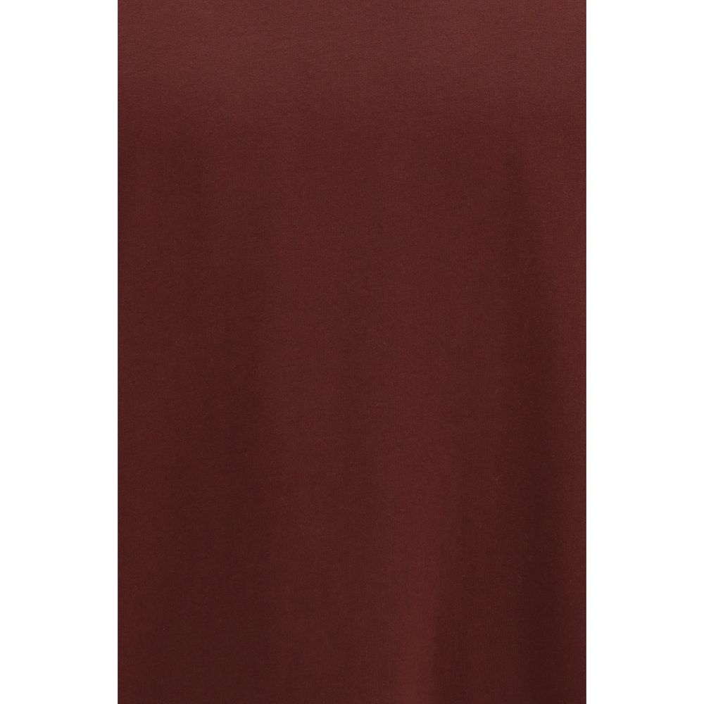 T-shirt en coton bordeaux Comme Des Garçons