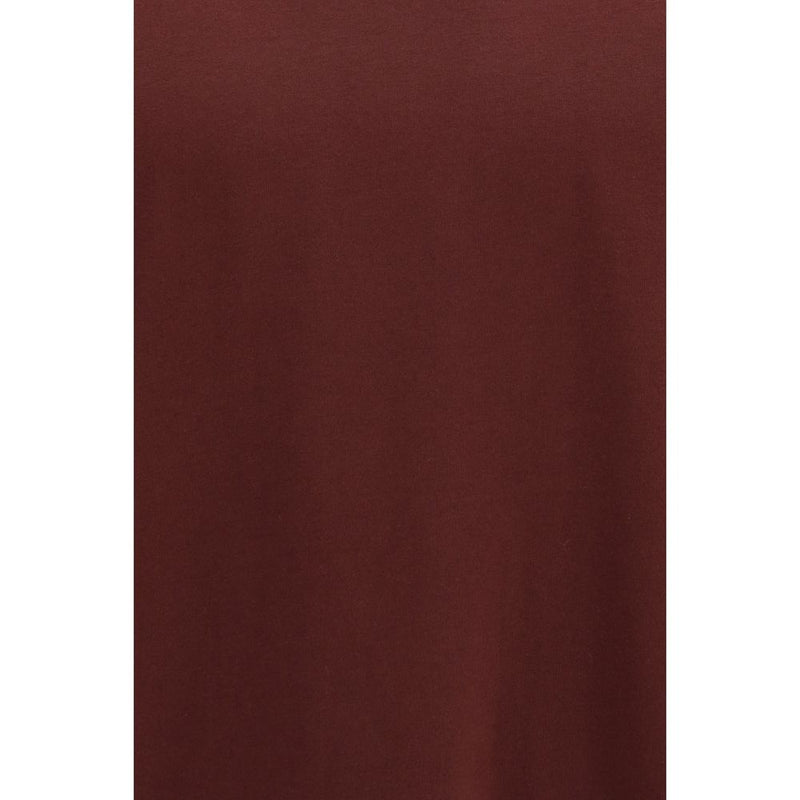 T-shirt en coton bordeaux Comme Des Garçons