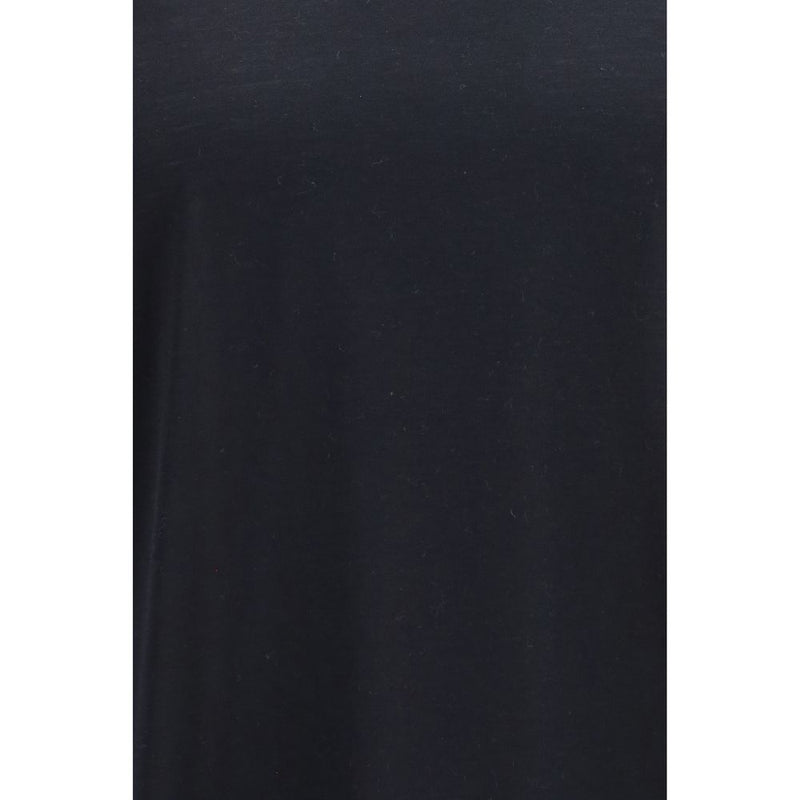 Brunello Cucinelli Black Silk T-Shirt for Men