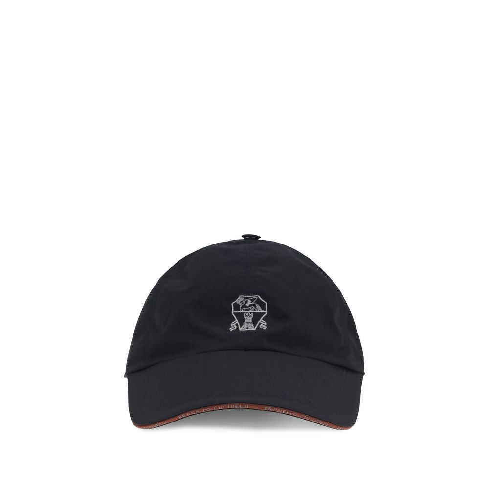 Brunello Cucinelli Blue Cotton Cap - Stylish Baseball Hat for Men