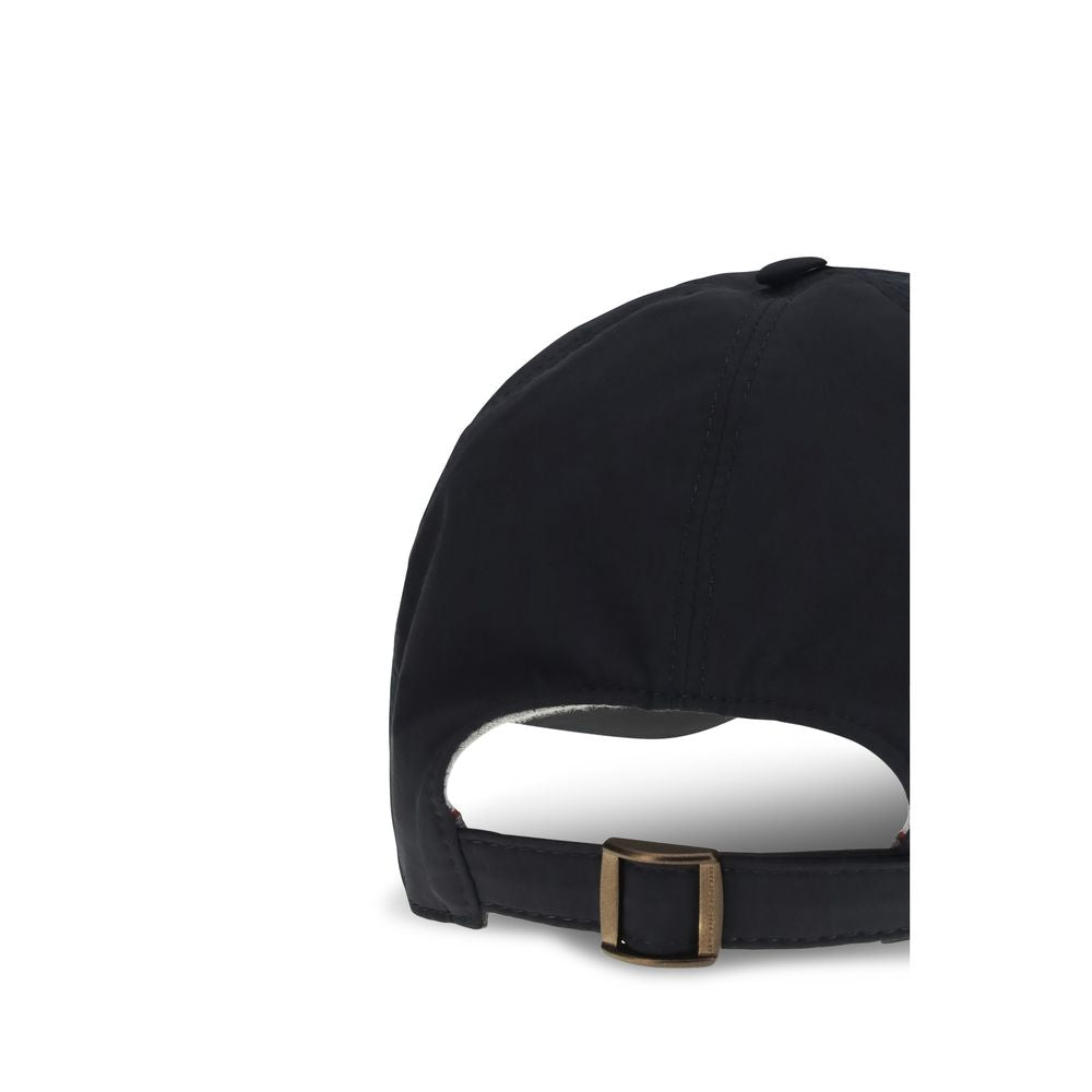 Brunello Cucinelli Blue Cotton Cap - Stylish Baseball Hat for Men