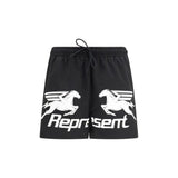 Represent Nothing Faster Swim Shorts - Jet Black