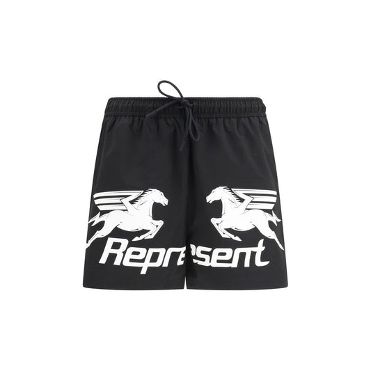 Represent Nothing Faster Swim Shorts - Jet Black